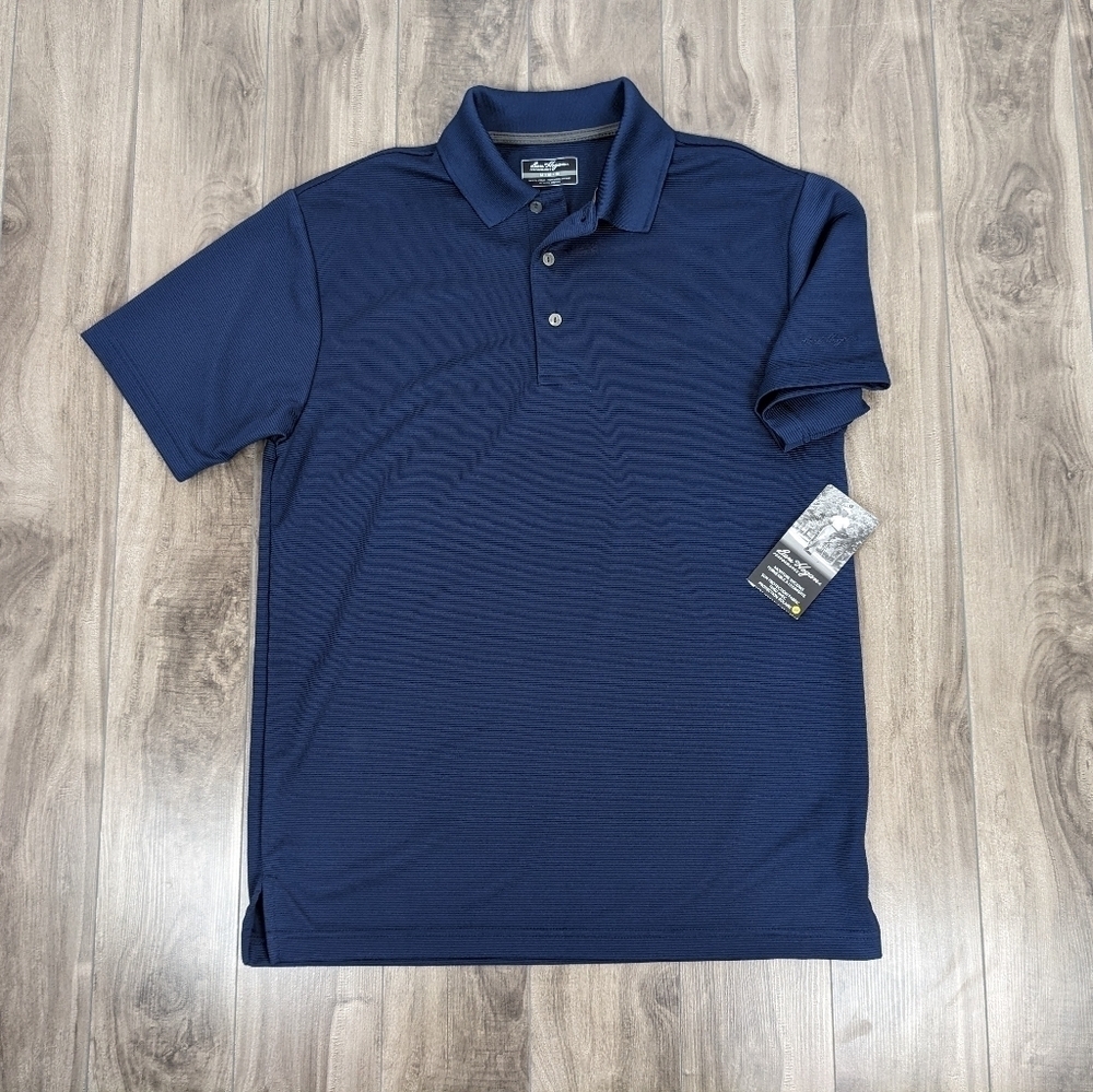 NWT Ben Hogan Men's Golf Polo T-Shirt Size Medium Short Sleeve in Blue